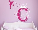 Girls Name with Princess Crown and Fairy